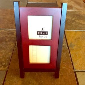 *SOLD*Wood Picture Frame Maroon and Black *SOLD*